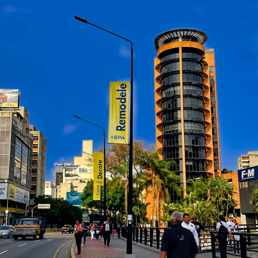 Banderolas en Chacao